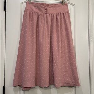 Belle Poque Soft Pink Textured A-line Skirt Size Large